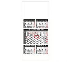 Plánovací kalendár ŠTANDARD 5-mesačný sivý 2025