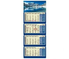 Plánovací kalendár LUXUS 4-mesačný modrý 2025