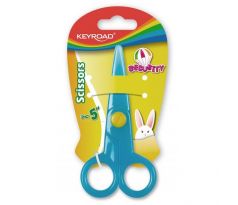 Školské nožnice KEYROAD Security, blister, mix farieb