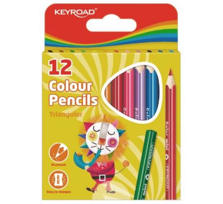Farbičky KEYROAD Mini, 12 farieb