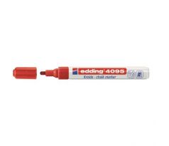 Kriedový popisovač edding 4095 červený