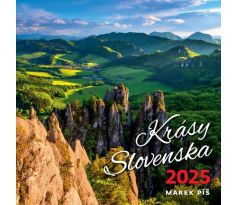 Nástenný kalendár krásy Slovenska 30 x 30 cm 2025