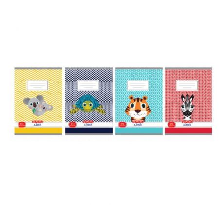 Zošit Herlitz 513, A5, linajkový, 70g/m2, mix motívov Cute Animals