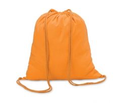 Bavlnený sťahovací vak 100gr/m² 41x37 cm oranžový