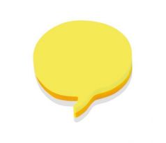 Samolepiaci bloček Speech bubble cube 70x70mm