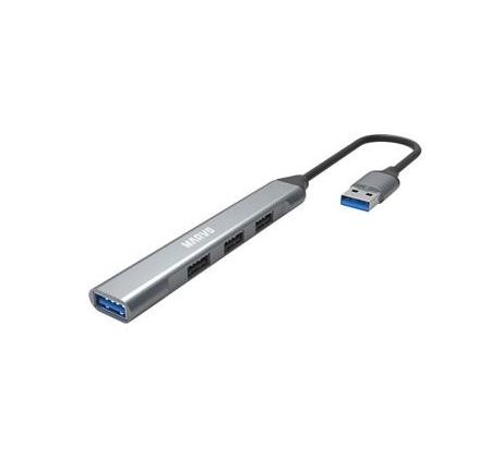 USB hub 4-portový, Marvo UH-ATC01, USB 3.0, šedý (UH-ATC01)