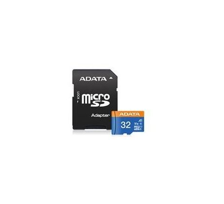 Pamäťová karta ADATA Premier micro SDHC karta 32GB UHS-I U1 Class 10 + adaptér (AUSDH32GUICL10A1-RA1)