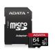 Pamäťová karta ADATA High Endurance micro SDXC karta 64GB UHS-I U3 Class 10 + adaptér (AUSDX64GUI3V30SHA2-RA1)