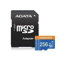 Pamäťová karta ADATA Premier micro SDXC karta 256GB UHS-I Class 10 + adaptér (AUSDX256GUICL10A1-RA1)