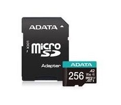 Pamäťová karta ADATA Premier micro SDXC karta 256GB UHS-I U3 Class 10 + adaptér (AUSDX256GUI3V30SA2-RA1)
