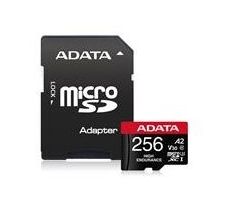 Pamäťová karta ADATA High Endurance micro SDXC karta 256GB UHS-I U3 Class 10 + adaptér (AUSDX256GUI3V30SHA2-RA1)