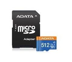 Pamäťová karta ADATA Premier micro SDXC karta 512GB UHS-I Class 10 + adaptér (AUSDX512GUICL10A1-RA1)