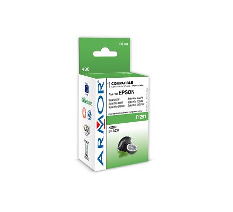 alt. kazeta wecare ARMOR pre EPSON SX425W, Stylus Office BX305F black (T129140) (K12592W4)