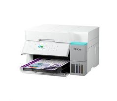 MFP "ecoTANK" farebné atramentové EPSON L6376 (biela), sieť, DUPLEX, DADF, Wi-Fi, (C11CL43404)