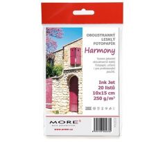 papier MORE HARMONY fotolesklý 20ks/10x15 250g inkjet (M10533)