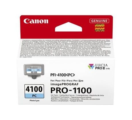 kazeta CANON PFI-4100PC Photo Cyan iPF PRO-1100 (80 ml) (6781C001)
