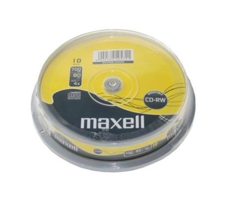 CD-RW MAXELL 700MB 4X 10ks/cake (624039.40)
