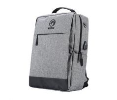 Batoh na notebook Marvo 15.6", BA-03, šedý z nylónu, USB port pre nabíjanie (BA-03 GY)
