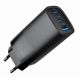 3-port 67 W GaN USB PowerDelivery fast charger, black (TA-UC-PDQC65-01-BK)